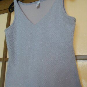 Sparkly pale mauve top with partial lining. Small size.